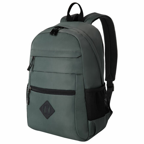 Рюкзак BRAUBERG DYNAMIC универсальный, эргономичный, серый, 43х30х13 см, 270802 по низкой цене оптом Краснодар, Москва, Уфа, Казань, Барнаул, Владивосток, Хабаровск, Сахалин, Красноярск, Екатеренбург, 