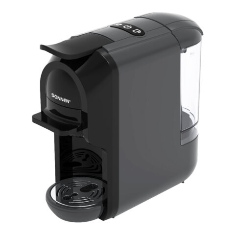 Кофемашина капсульная 3 в 1 для молотого кофе и капсул DOLCE GUSTO и NESPRESSO, SONNEN CM510G,1450 Вт, 0,6 л, графит, 457339 по низкой цене оптом 