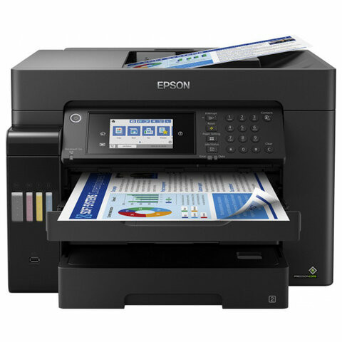 МФУ струйное EPSON L15160 "4 в 1" А3+, 25 стр./мин, ДУПЛЕКС, АПД, сетевая карта, Wi-Fi, СНПЧ, C11CH71404 по низкой цене оптом 