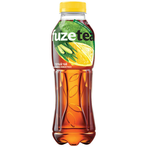 Чай холодный черный FUZE TEA (Фьюзти), лимон - лемонграсс, 0,5 л, пластиковая бутылка, 1888001 по низкой цене оптом 