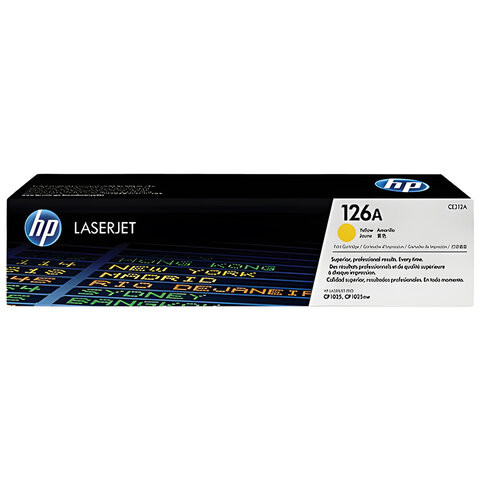 Картридж лазерный HP (CE312A) LaserJet CP1025/CP1025NW, желтый, оригинальный, ресурс 1000 страниц по низкой цене оптом 