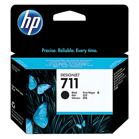 Картридж струйный для плоттера HP (CZ133A) DesignJet T120/T520, №711, черный, оригинальный, увеличенной емкости по низкой цене оптом 