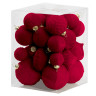 Шары елочные НАБОР 35 предметов, "Гранат", пластик, софт тач, винный, ЗОЛОТАЯ СКАЗКА, 592587 по низкой цене оптом 