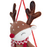 Украшение новогоднее интерьерное 40 см "Оленёнок на качелях", полиэстер, ЗОЛОТАЯ СКАЗКА, 592506 по низкой цене оптом 