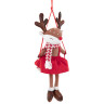 Украшение новогоднее интерьерное 40 см "Оленёнок на качелях", полиэстер, ЗОЛОТАЯ СКАЗКА, 592506 по низкой цене оптом 