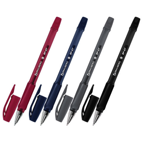 Ручка шариковая BRAUBERG "BP-GT VIVID", СИНЯЯ, корпус ассорти, пишущий узел 0,7 мм, линия письма 0,35 мм, 144502 по низкой цене оптом Ручка шариковая BRAUBERG "BP-GT VIVID", СИНЯЯ, корпус ассорти, пишущий узел 0,7 мм, линия письма 0,35 мм, 144502 по низкой цене оптом