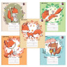 Тетрадь 18 л. BRAUBERG, клетка, обложка картон, CUTE FOX, 402992 по низкой цене оптом 