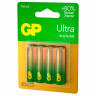 Батарейки КОМПЛЕКТ 4 шт, GP Ultra G-Tech, AA (LR6,15А), алкалиновые, пальчиковые, 15A, 15AUA21-2CRSBC4 по низкой цене оптом 