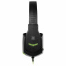 Наушники с микрофоном (гарнитура) DEFENDER Warhead G-320, проводные,1,8 м, с оголовьем, черные с зеленым, 64032 по низкой цене оптом Краснодар, Москва, Уфа, Казань, Барнаул, Владивосток, Хабаровск, Сахалин, Красноярск, Екатеренбург, 