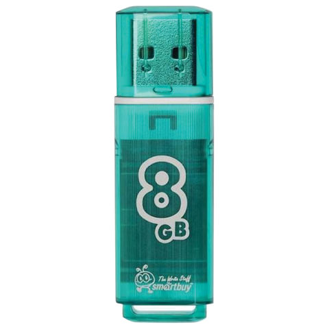 Флеш-диск 8 GB, SMARTBUY Glossy, USB 2.0, зеленый, SB8GBGS-G по низкой цене оптом Краснодар, Москва, Уфа, Казань, Барнаул, Владивосток, Хабаровск, Сахалин, Красноярск, Екатеренбург, 