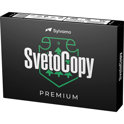 Бумага офисная А4, 80 г/м2, 500 л., марка В, SVETOCOPY PREMIUM, Россия, 162% (CIE) по низкой цене оптом 
