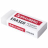 Ластик большой BRAUBERG EXTRA, 60х24х11 мм, белый, прямоугольный, экологичный ПВХ, картонный держатель, 228074 по низкой цене оптом 