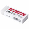 Ластик большой BRAUBERG EXTRA, 60х24х11 мм, белый, прямоугольный, экологичный ПВХ, картонный держатель, 228074 по низкой цене оптом 