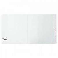 Обложка ПП для учебников ПИФАГОР, универсальная, клейкий край, 100 мкм, 265х590 мм, Штрих-код, 229359