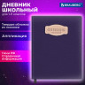 Дневник 1-11 класс 48л, кожзам (твердая с поролоном), нашивка, BRAUBERG IGUANA, синий, 107226 по низкой цене оптом Краснодар, Москва, Уфа, Казань, Барнаул, Владивосток, Хабаровск, Сахалин, Красноярск, Екатеренбург, 