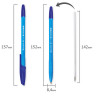 Ручка шариковая BRAUBERG "X-333" NEON SOLID, СИНЯЯ, корпус ассорти, узел 0,7 мм, линия письма 0,35 мм, 142831 по низкой цене оптом Краснодар, Москва, Уфа, Казань, Барнаул, Владивосток, Хабаровск, Сахалин, Красноярск, Екатеренбург, 