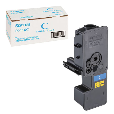 Тонер-картридж KYOCERA (TK-5230C) ECOSYS P5021cdn/cdw/M5521cdn/cdw, голубой, ресурс 2200 стр., оригинальный, 1T02R9CNL0 по низкой цене оптом 