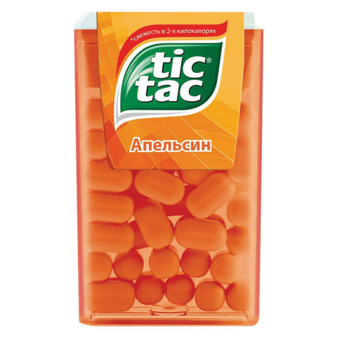 Драже TIC TAC (Тик Так), со вкусом апельсина, 16 г, пластиковая баночка, 77133491 по низкой цене оптом 