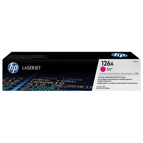 Картридж лазерный HP (CE313A) LaserJet CP1025/CP1025NW, пурпурный, оригинальный, ресурс 1000 страниц по низкой цене оптом 