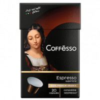 Кофе в капсулах COFFESSO "Espresso Superiore" для кофемашин Nespresso, 100% арабика, 20 порций, 101230