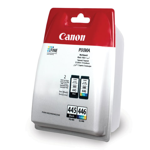 Картридж струйный CANON (PG-445/CL-446) PIXMA MG2440/MG2540, комплект, оригинальный, 2 цвета, 180 стр., 8283B004 по низкой цене оптом 