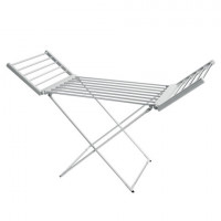 Сушилка для белья напольная, электрическая, раскладная, алюминиевая, три зоны сушки, нагрев 60°С, LAIMA HOME, 700978