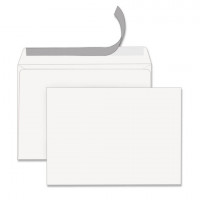 Конверты С4 (229х324мм), отрывная лента, белые, 100г/м2, КОМПЛЕКТ 500шт, STAFF, 118666