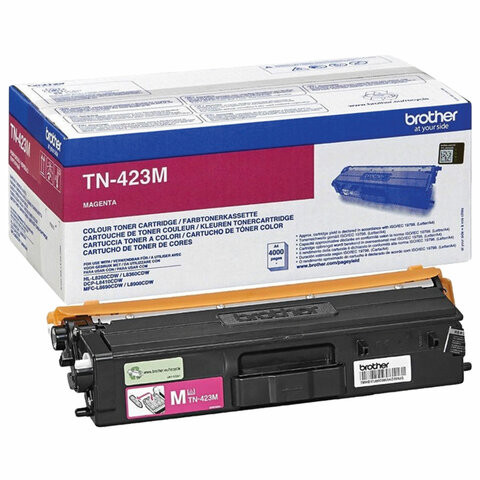 Картридж лазерный BROTHER (TN423M) HLL8260CDW/DCPL8410CDW/MFCL8690CDW, пурпурный, оригинальный, ресурс 4000 страниц по низкой цене оптом 