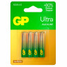 Батарейки КОМПЛЕКТ 4 шт, GP Ultra G-Tech, AAA (LR03, 24А), алкалиновые,мизинчиковые,, 24AUA21-2CRSBC4 по низкой цене оптом 