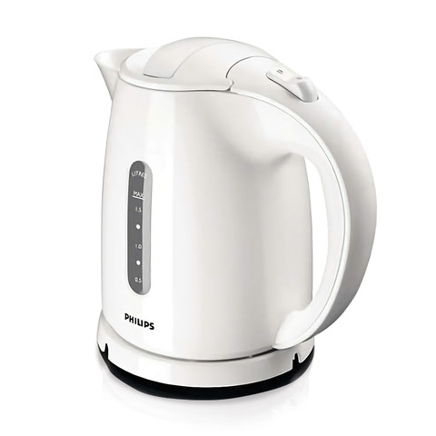 Чайник PHILIPS HD4646/00, 1,5 л, 2400 Вт, закрытый нагревательный элемент, пластик, белый по низкой цене оптом Краснодар, Москва, Уфа, Казань, Барнаул, Владивосток, Хабаровск, Сахалин, Красноярск, Екатеренбург, 