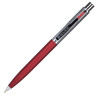 Ручка подарочная шариковая BRAUBERG "Cornetto", СИНЯЯ, корпус серебристый с бордовым, линия письма 0,5 мм, 143492