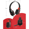 Наушники с микрофоном (гарнитура) DEFENDER Warhead G-320, проводные, 1,8 м, с оголовьем, черные с красным, 64033 по низкой цене оптом Краснодар, Москва, Уфа, Казань, Барнаул, Владивосток, Хабаровск, Сахалин, Красноярск, Екатеренбург, 