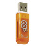Флеш-диск 8 GB, SMARTBUY Glossy, USB 2.0, оранжевый, SB8GBGS-Or по низкой цене оптом Краснодар, Москва, Уфа, Казань, Барнаул, Владивосток, Хабаровск, Сахалин, Красноярск, Екатеренбург, 