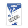 Флеш-диск 64 GB, SMARTBUY V-Cut, USB 3.0, металлический корпус, серебристый, SB64GBVC-S3 по низкой цене оптом Краснодар, Москва, Уфа, Казань, Барнаул, Владивосток, Хабаровск, Сахалин, Красноярск, Екатеренбург, 