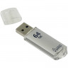 Флеш-диск 64 GB, SMARTBUY V-Cut, USB 3.0, металлический корпус, серебристый, SB64GBVC-S3 по низкой цене оптом Краснодар, Москва, Уфа, Казань, Барнаул, Владивосток, Хабаровск, Сахалин, Красноярск, Екатеренбург, 