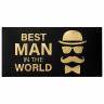 Конверт для денег "BEST MAN IN THE WORLD", Мужской стиль, 166х82 мм, фольга, ЗОЛОТАЯ СКАЗКА, 113759 по низкой цене оптом 