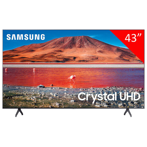 Телевизор SAMSUNG UE43AU7100UXRU, 43" (109 см), 3840x2160, 4K, 16:9, SmartTV, WiFi, Bluetooth, серый по низкой цене оптом 