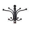 Вешалка-стойка BRABIX "CR-274", металл/мрамор, 1,8 м, на диске диаметром 36 см, 5 крючков + 4 дополнительных, венге, 601744 по низкой цене оптом 