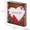 Фотоальбом BRAUBERG "С любовью" на 200 фото 10х15 см, твердая обложка, термосварка, 391158