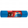 Мешки для мусора 160 л, синие, в рулоне 10 шт., ПВД, 21 мкм, 120х87 см, PACLAN "Big&Strong", 402001 по низкой цене оптом 
