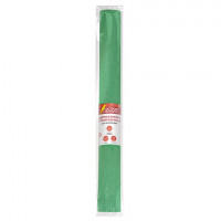 Бумага гофрированная (креповая) ДЛЯ ФЛОРИСТИКИ, 110 г/м2, ЗЕЛЕНАЯ, 50х250 см, ОСТРОВ СОКРОВИЩ, 129151