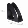 Лоток вертикальный для бумаг BRAUBERG "Delta", 240х90х240 мм, черный, 237239 по низкой цене оптом 