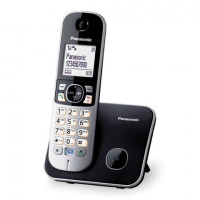 Радиотелефон PANASONIC KX-TG6811RUB, память 50 номеров, АОН, повтор, спикерфон, полифония, чёрный