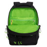 Рюкзак GRIZZLY школьный, анатом. спинка, 2 отделения, д/мальч., LIFE, зел.эл. 45х32х2, RU-430-10/3