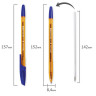 Ручка шариковая BRAUBERG "X-333" AMBER, СИНЯЯ, корпус тонированный оранжевый, узел 0,7 мм, линия письма 0,35 мм, 142832 по низкой цене оптом Краснодар, Москва, Уфа, Казань, Барнаул, Владивосток, Хабаровск, Сахалин, Красноярск, Екатеренбург, 