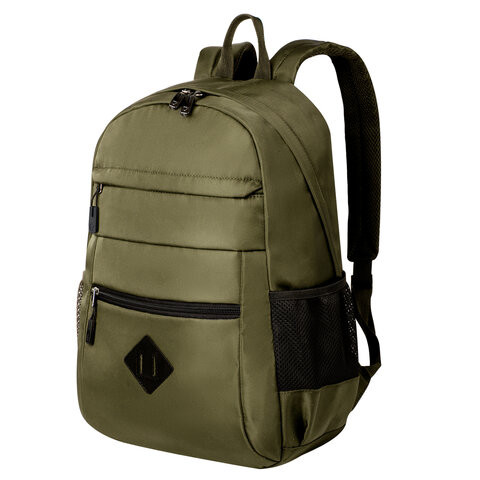 Рюкзак BRAUBERG DYNAMIC универсальный, эргономичный, хаки, 43х30х13 см, 270804 по низкой цене оптом Краснодар, Москва, Уфа, Казань, Барнаул, Владивосток, Хабаровск, Сахалин, Красноярск, Екатеренбург, 