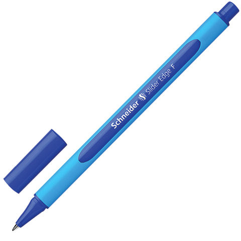 Ручка шариковая SCHNEIDER (Германия) "Slider Edge F", СИНЯЯ, трехгранная, узел 0,8 мм, линия письма 0,4 мм, 152003 по низкой цене оптом Краснодар, Москва, Уфа, Казань, Барнаул, Владивосток, Хабаровск, Сахалин, Красноярск, Екатеренбург, 