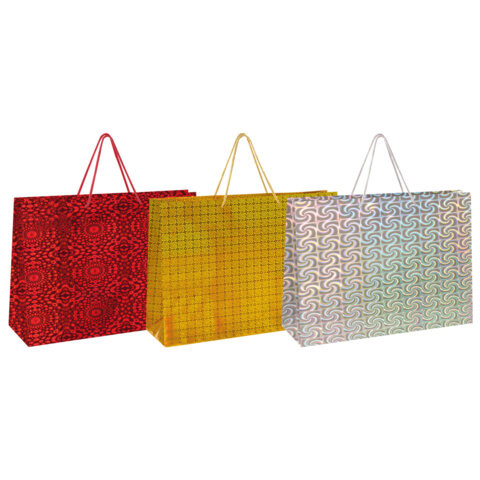 Пакет подарочный (1 шт.) 62x17x42 см, "BIG SIZE", голография, ассорти 3 цвета, ЗОЛОТАЯ СКАЗКА, 609731 по низкой цене оптом Пакет подарочный (1 шт.) 62x17x42 см, "BIG SIZE", голография, ассорти 3 цвета, ЗОЛОТАЯ СКАЗКА, 609731 по низкой цене оптом