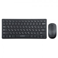 Набор беспроводной GEMBIRD KBS-9100, клавиатура 78кл, мышь 4кн, 1600 DPI, 2.4 ГГц, черный