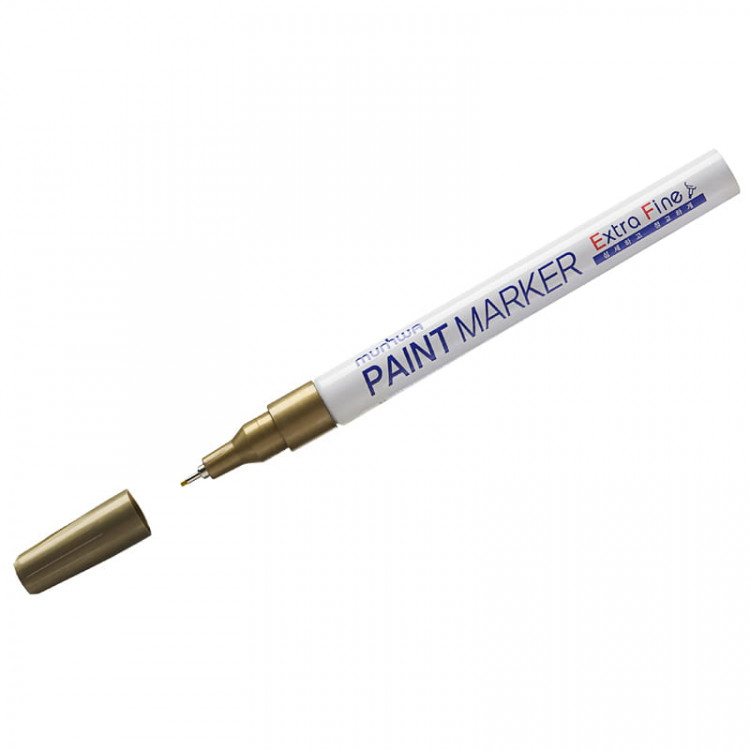 Маркер-краска лаковый MUNHWA "Extra Fine Paint Marker", ЗОЛОТОЙ, 1 мм, нитро-основа, EFPM-07 по низкой цене оптом Краснодар, Москва, Уфа, Казань, Барнаул, Владивосток, Хабаровск, Сахалин, Красноярск, Екатеренбург, 
